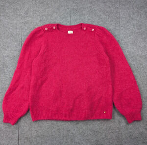 Des Petits Hauts Sweater Womens 1 Small Kid Mohair Pink Relaxed Minimal Preppy